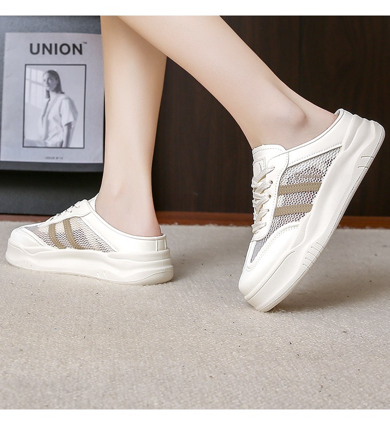 여성 메쉬 슬리퍼 여성뮬슬리퍼형샌들