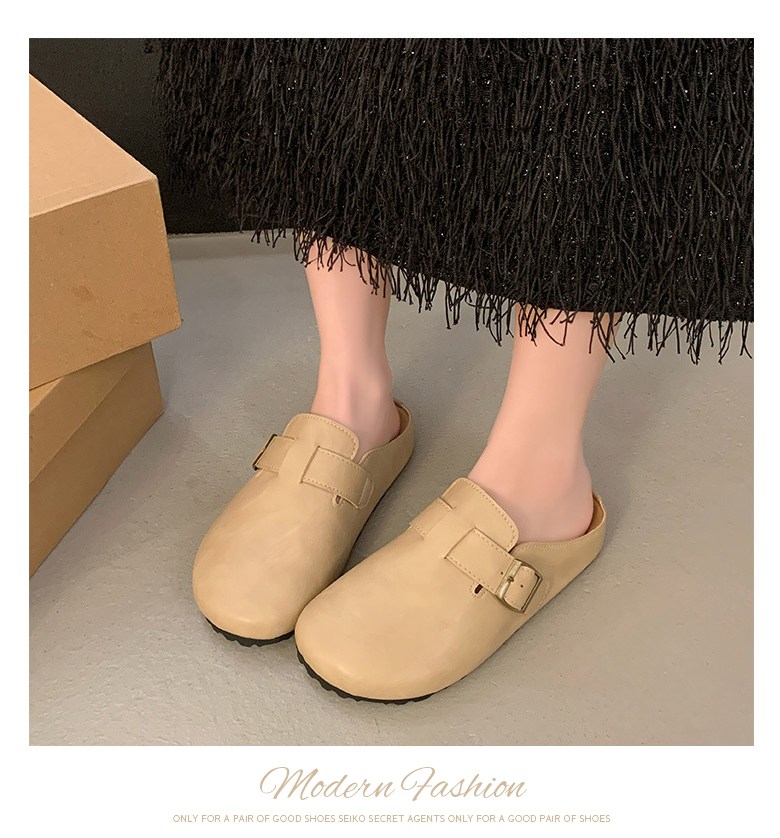 여성 발편한 뮬 여성뮬슬리퍼형샌들