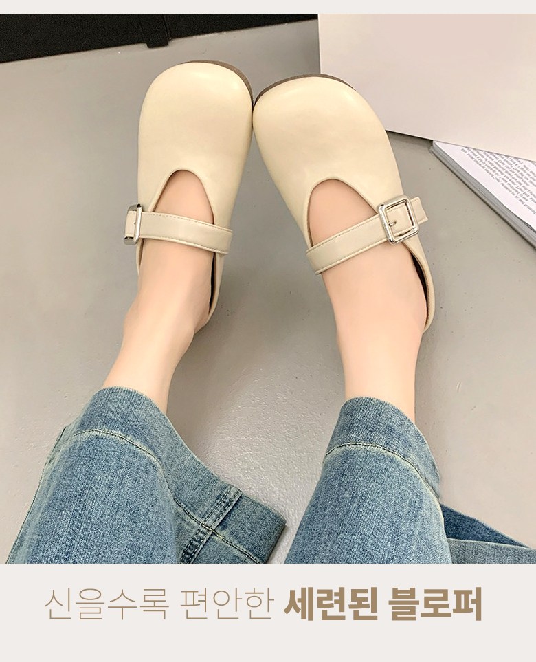 여성 버클 뮬 여성뮬슬리퍼형샌들