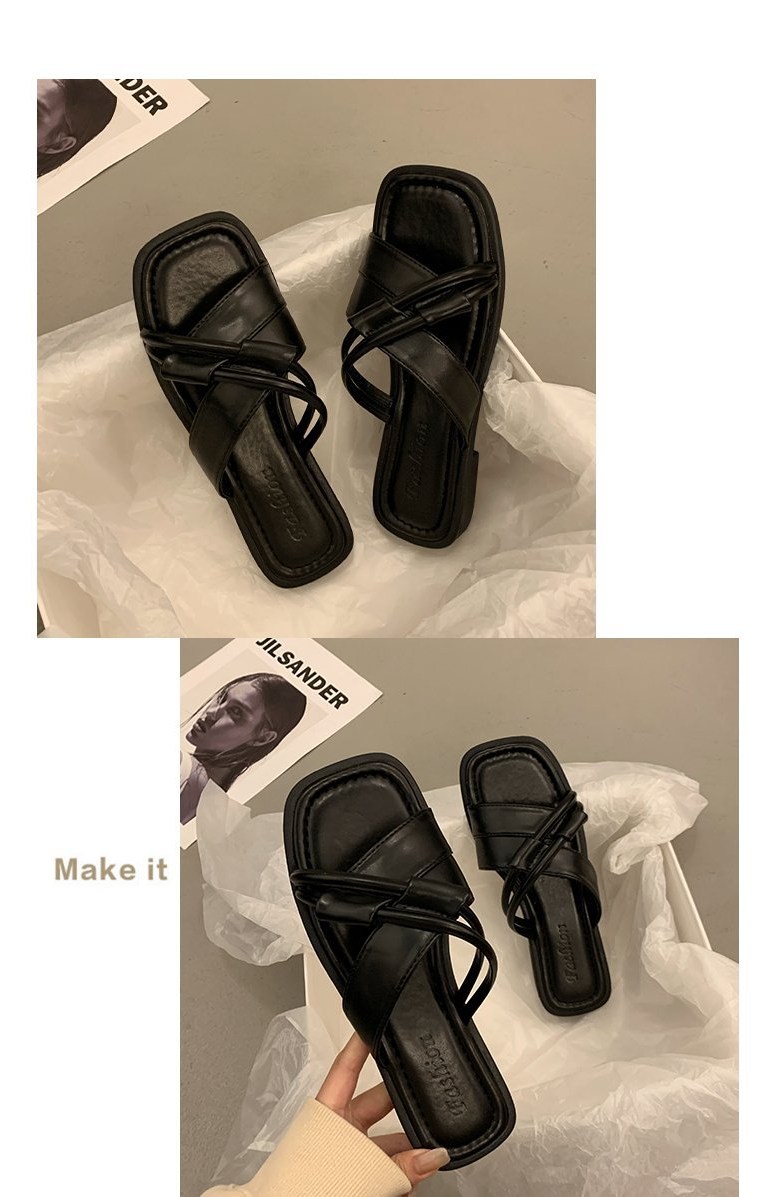 여성 여름 슬리퍼 여성뮬슬리퍼형샌들