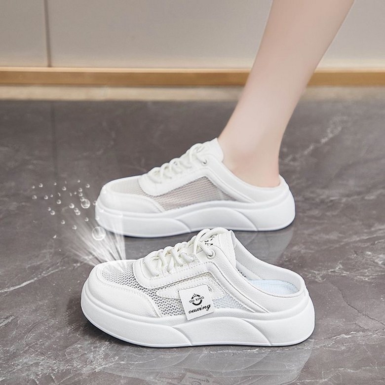 여성 발편한 메쉬 여성뮬슬리퍼형샌들