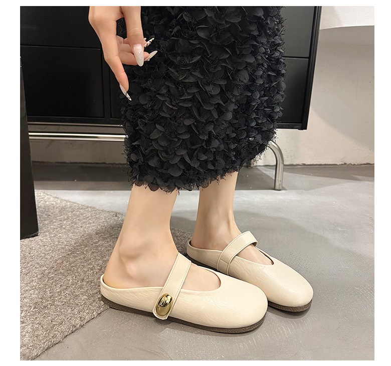 여성 발편한 뮬 여성뮬슬리퍼형샌들