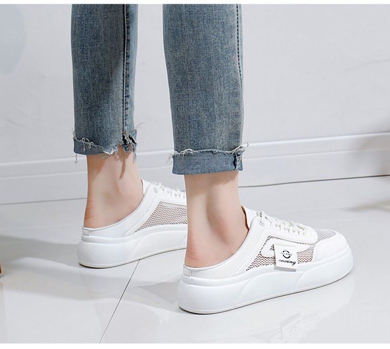 여성 발편한 메쉬 여성뮬슬리퍼형샌들