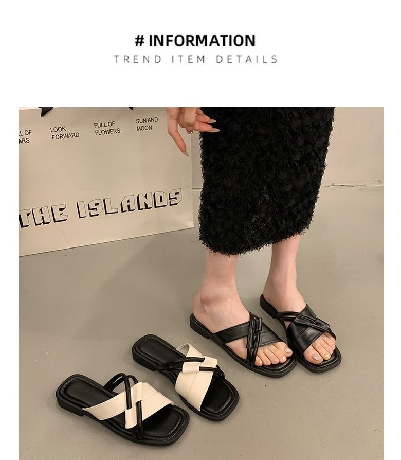 여성 여름 슬리퍼 여성뮬슬리퍼형샌들