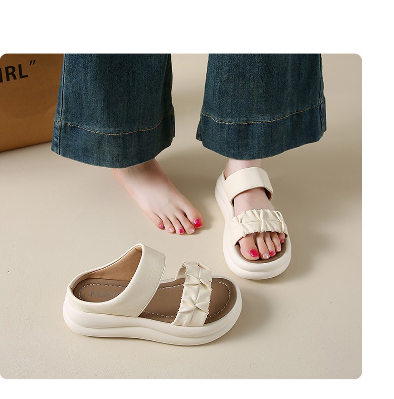 여성 발편한 샌들 여성뮬슬리퍼형샌들