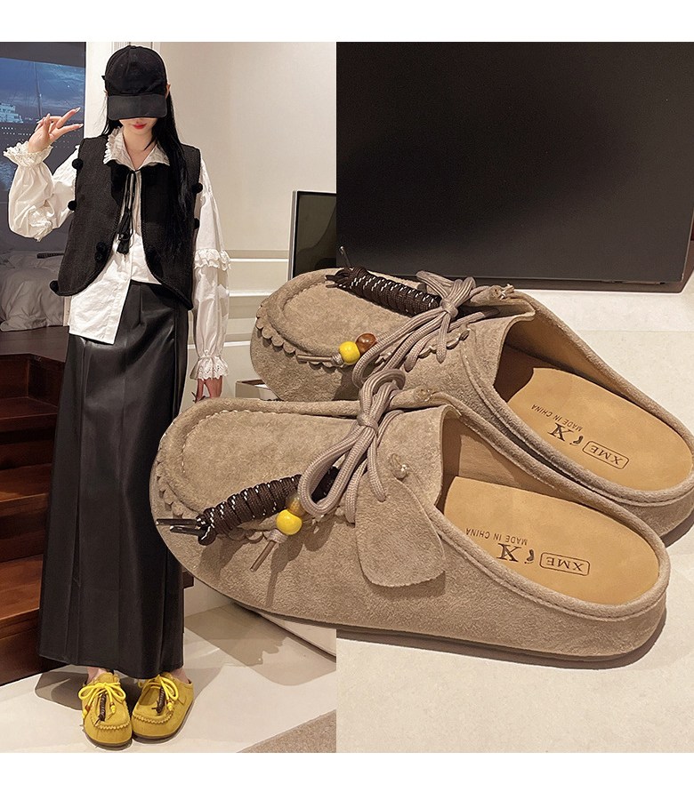 여성 캐주얼 로퍼 여성뮬슬리퍼형샌들