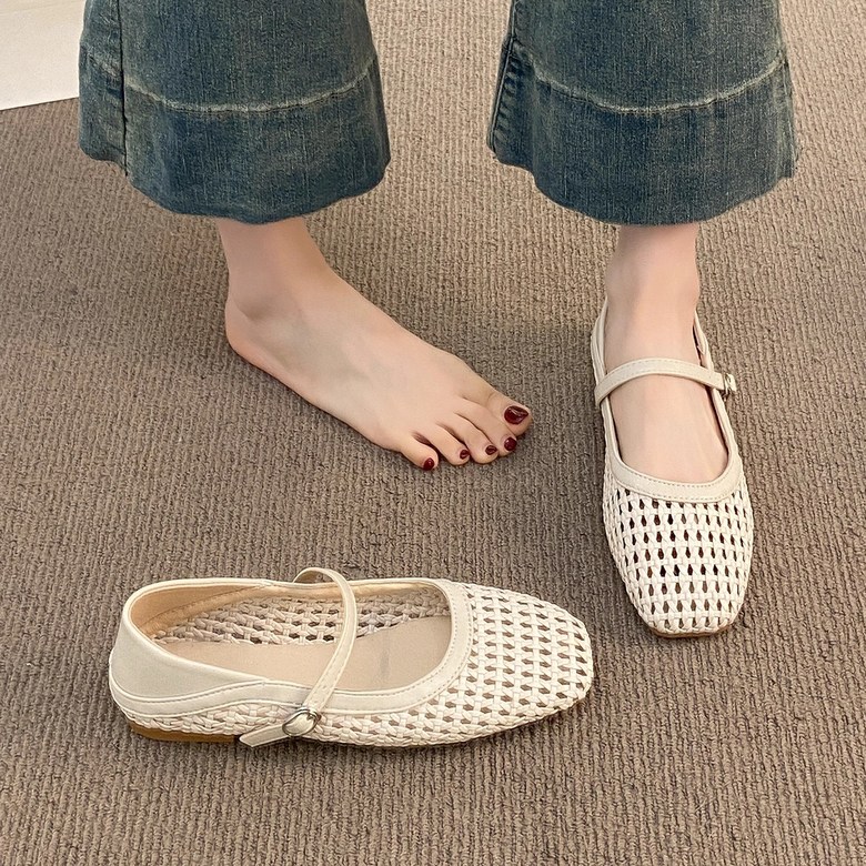 여성 여름 메리제인 여성뮬슬리퍼형샌들