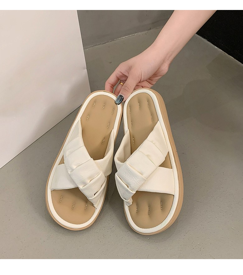 여성 발편한 스트랩 여성뮬슬리퍼형샌들