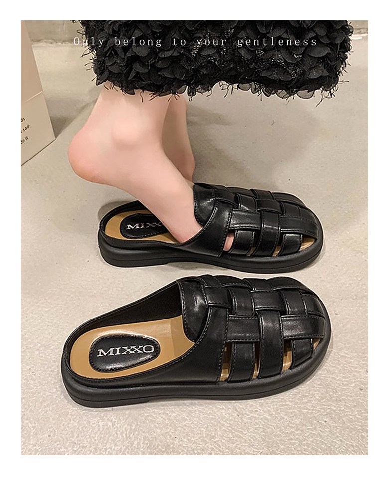 여성 발편한 사계절 여성뮬슬리퍼형샌들