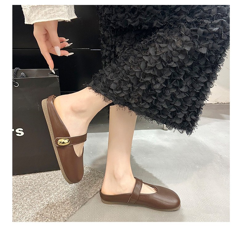 여성 발편한 뮬 여성뮬슬리퍼형샌들