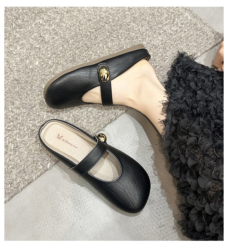 여성 발편한 뮬 여성뮬슬리퍼형샌들