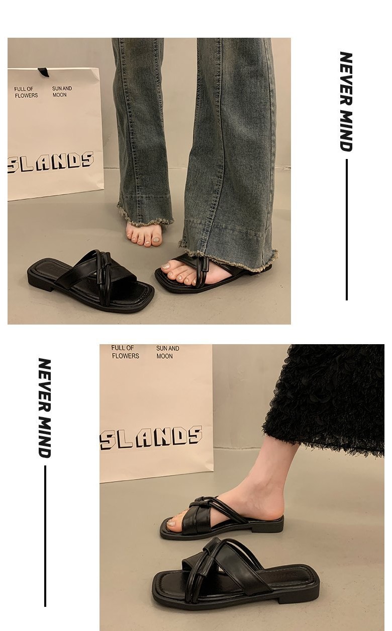 여성 여름 슬리퍼 여성뮬슬리퍼형샌들