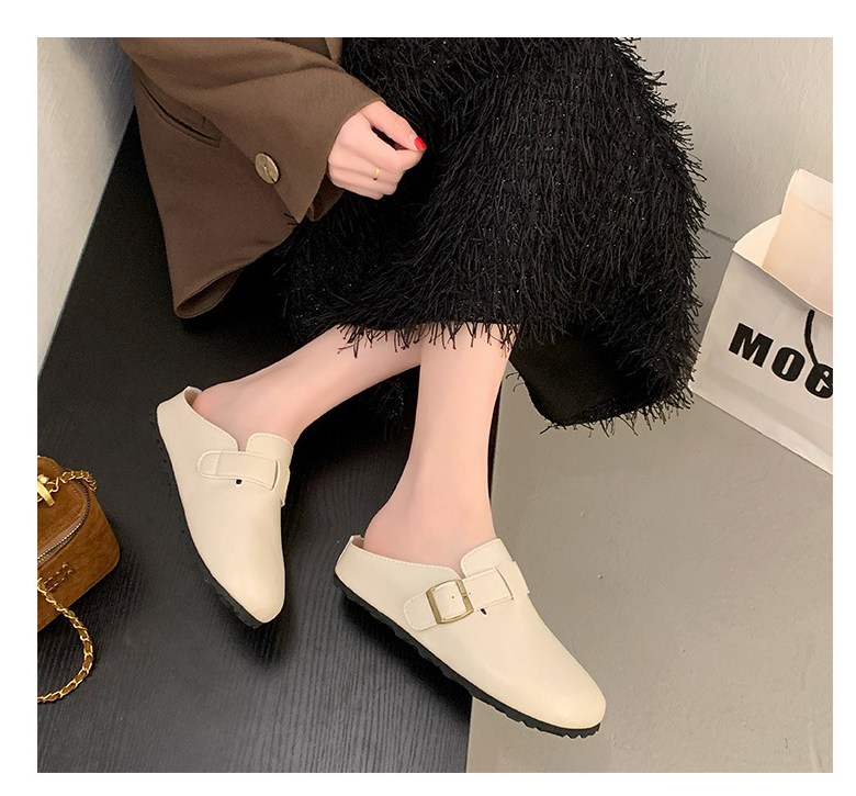 여성 발편한 뮬 여성뮬슬리퍼형샌들