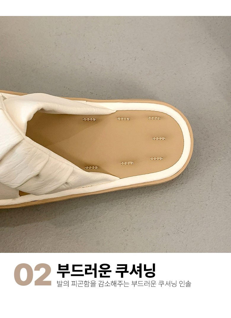 여성 발편한 스트랩 여성뮬슬리퍼형샌들