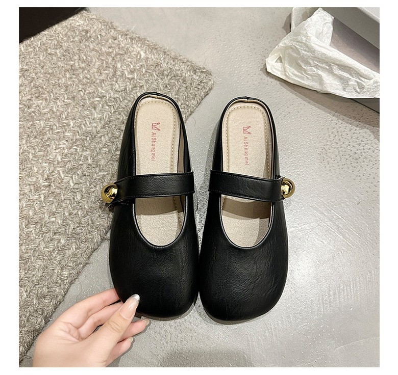 여성 발편한 뮬 여성뮬슬리퍼형샌들