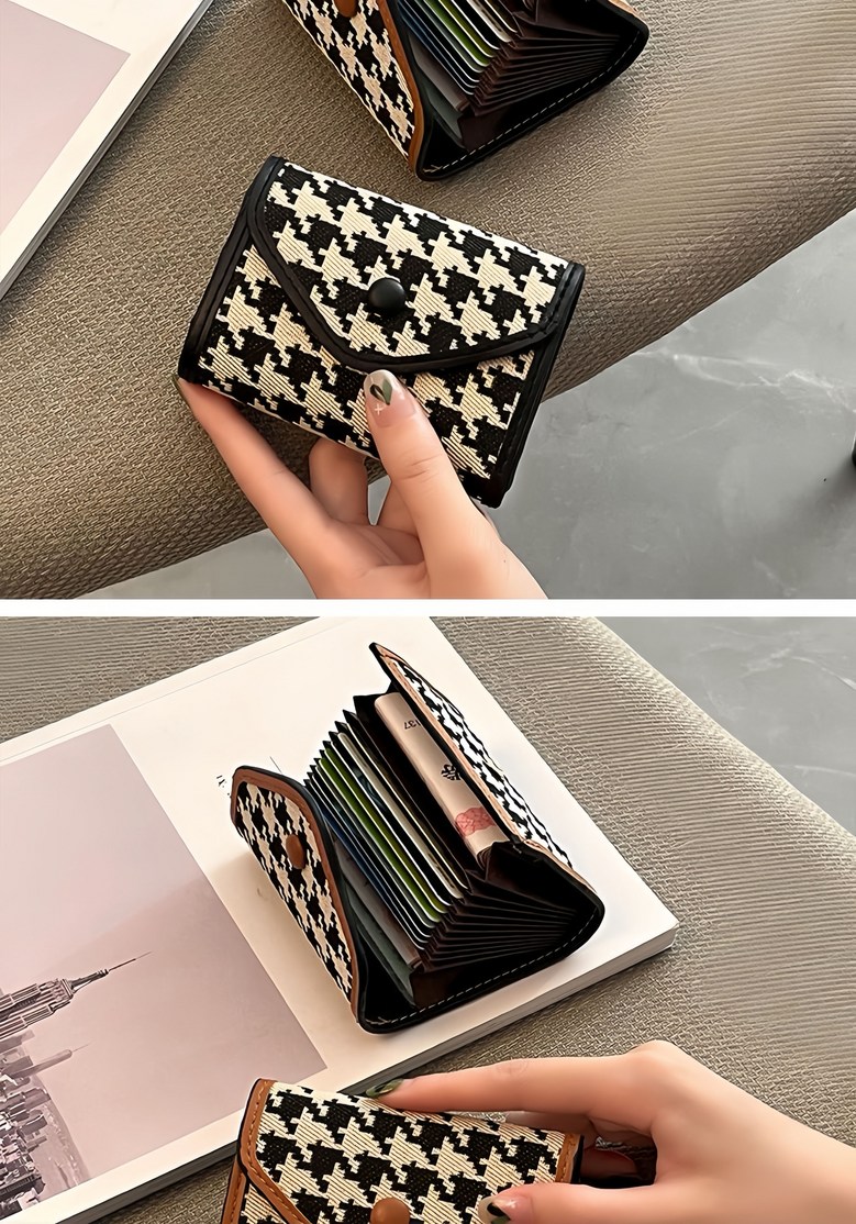 아시안래빗 여자카드지갑 캔버스 여성카드명함지갑