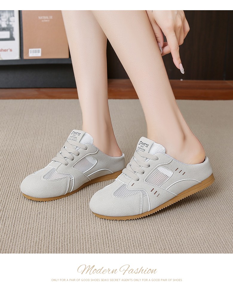 여성 통기성 뮬 여성뮬슬리퍼형샌들