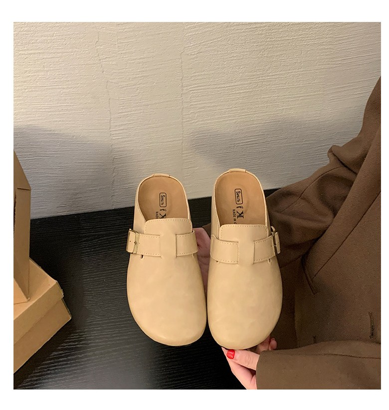 여성 발편한 뮬 여성뮬슬리퍼형샌들