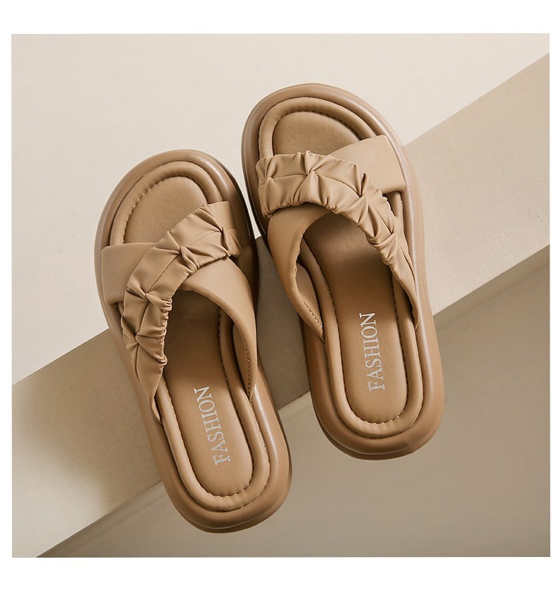 여성 빈티지 발편한 여성뮬슬리퍼형샌들