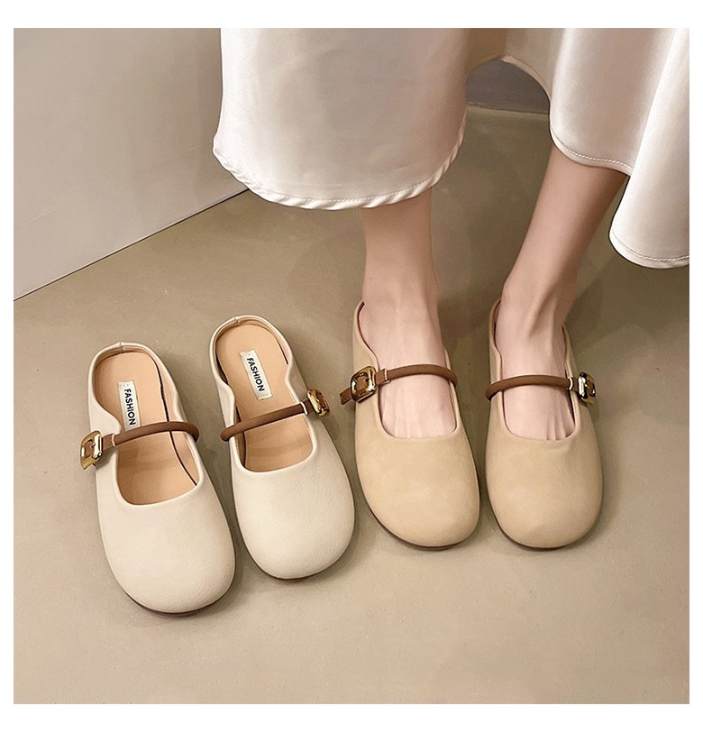 여성 귀여운 메리제인 여성뮬슬리퍼형샌들