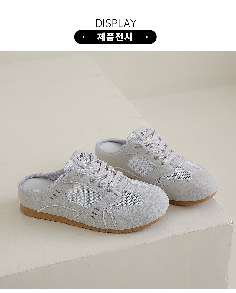 여성 통기성 뮬 여성뮬슬리퍼형샌들