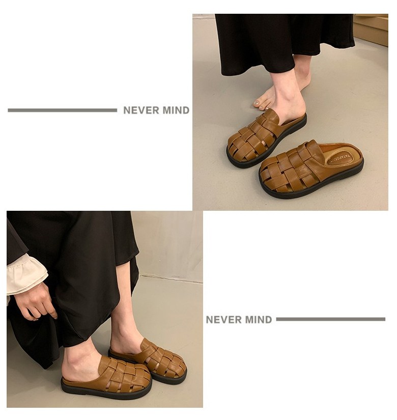 여성 발편한 사계절 여성뮬슬리퍼형샌들