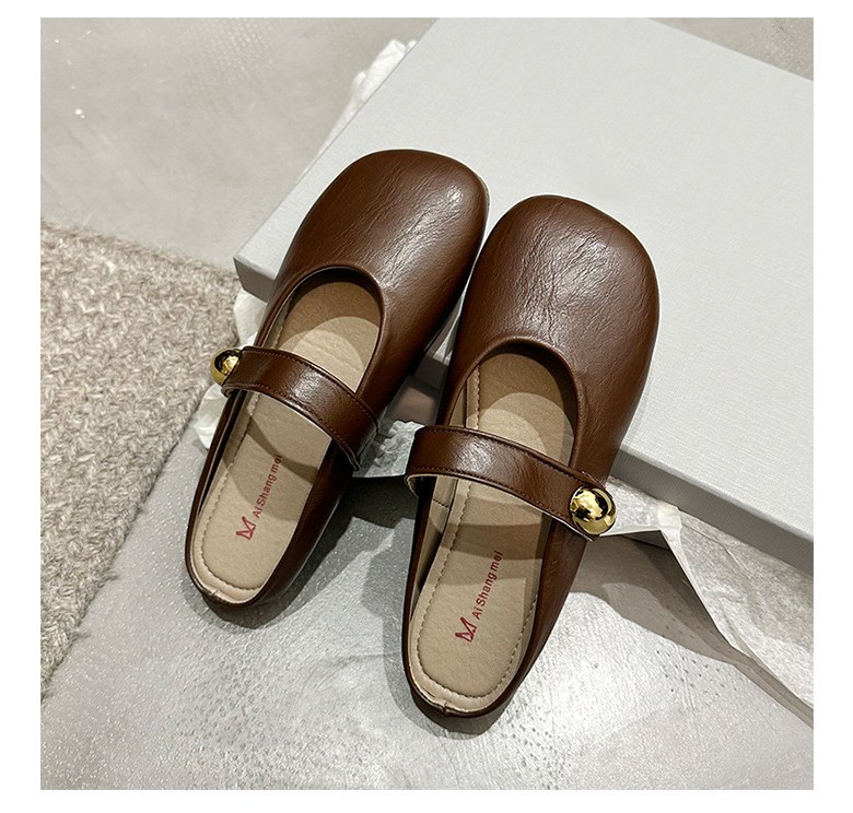 여성 발편한 뮬 여성뮬슬리퍼형샌들