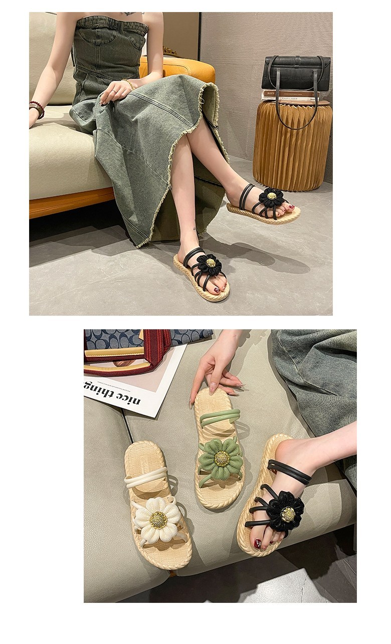 여성여름샌들 발편한샌들 외출 여성뮬슬리퍼형샌들