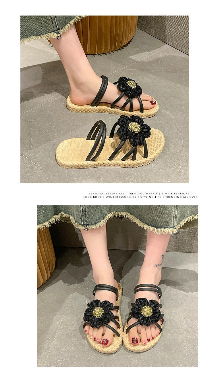 여성여름샌들 발편한샌들 외출 여성뮬슬리퍼형샌들