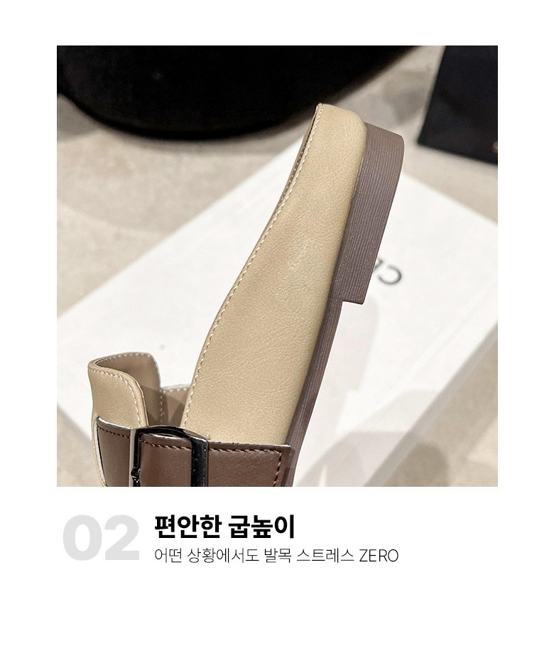 여성 발편한 반 여성뮬슬리퍼형샌들
