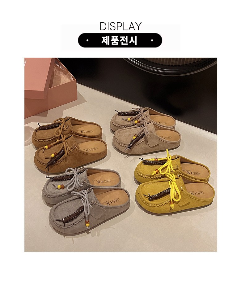 여성 캐주얼 로퍼 여성뮬슬리퍼형샌들