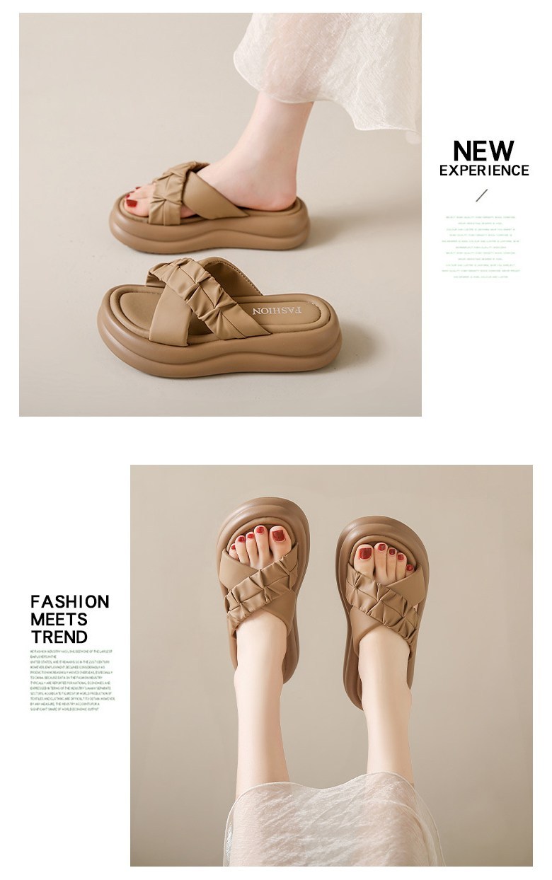 여성 빈티지 발편한 여성뮬슬리퍼형샌들