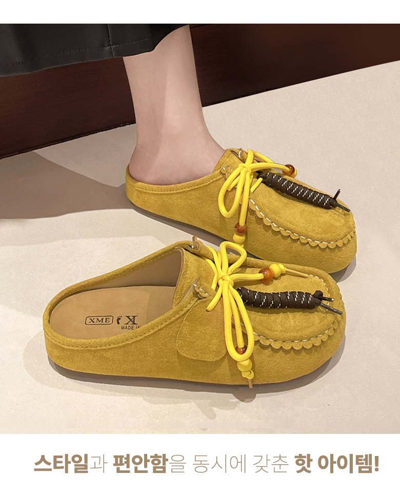 여성 캐주얼 로퍼 여성뮬슬리퍼형샌들