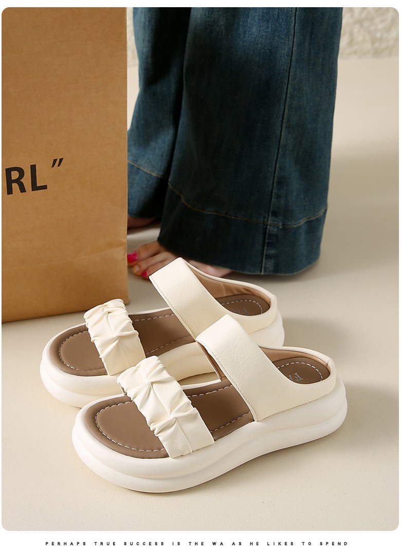 여성 발편한 샌들 여성뮬슬리퍼형샌들