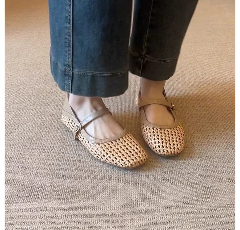 여성 여름 메리제인 여성뮬슬리퍼형샌들