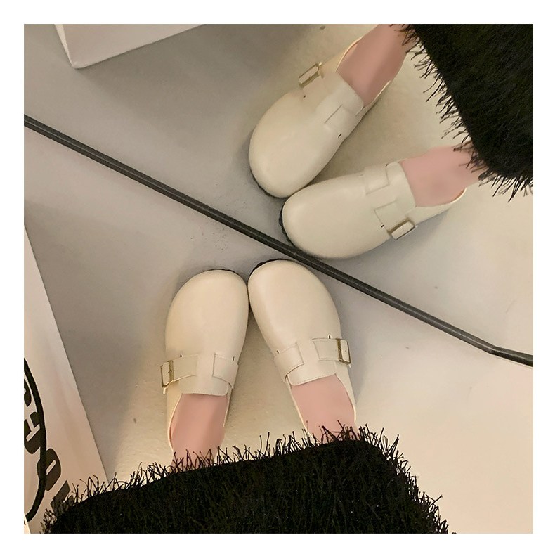 여성 발편한 뮬 여성뮬슬리퍼형샌들