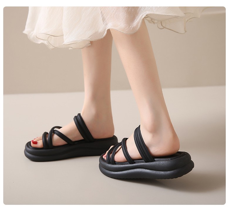 여성 발편한 슬리퍼 여성뮬슬리퍼형샌들