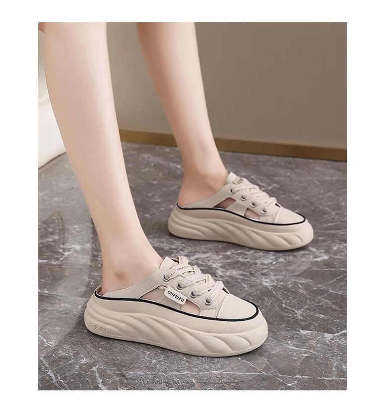 여성 발편한 뮬 여성뮬슬리퍼형샌들