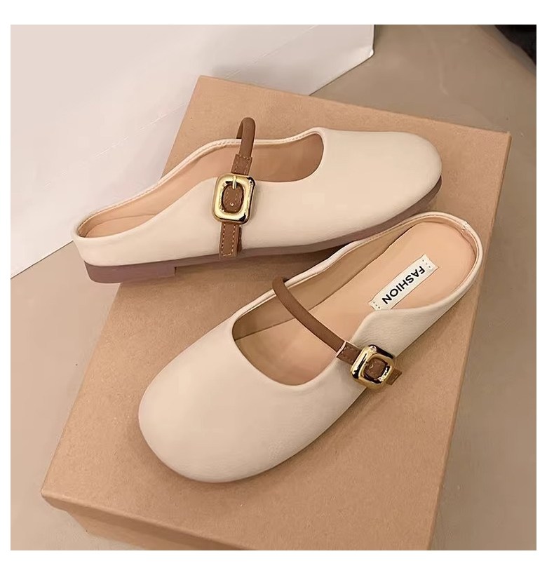 여성 귀여운 메리제인 여성뮬슬리퍼형샌들