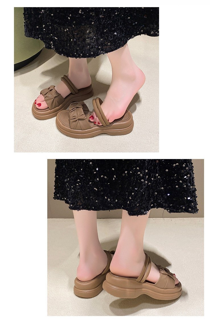 여성 경량 캐주얼 여성뮬슬리퍼형샌들