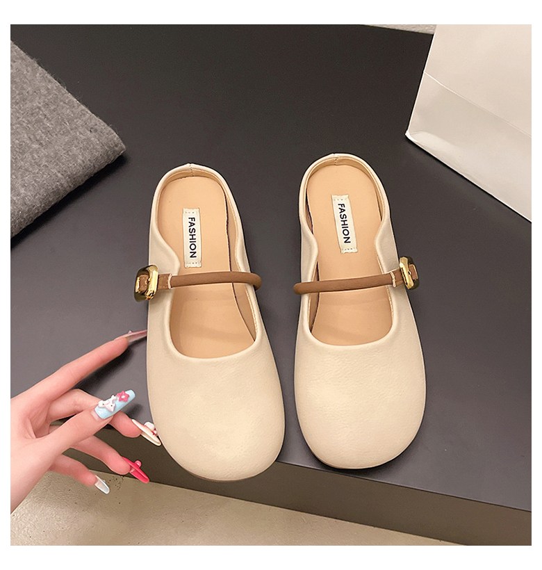 여성 귀여운 메리제인 여성뮬슬리퍼형샌들