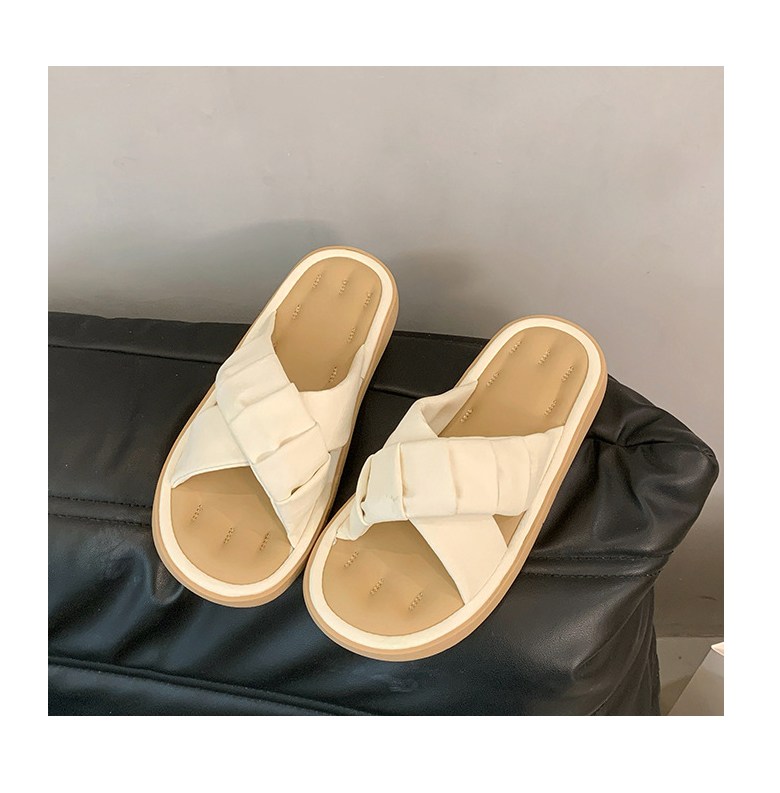 여성 발편한 스트랩 여성뮬슬리퍼형샌들