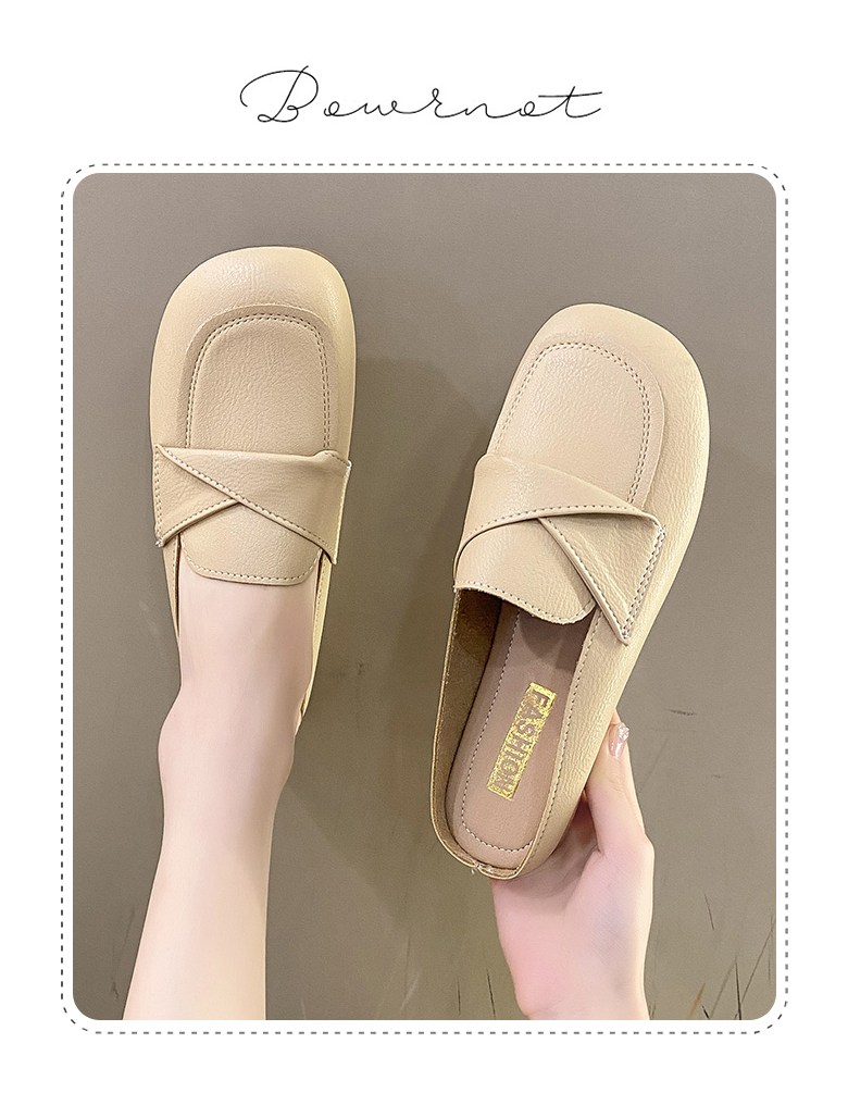 여성 발편한 뮬 여성뮬슬리퍼형샌들
