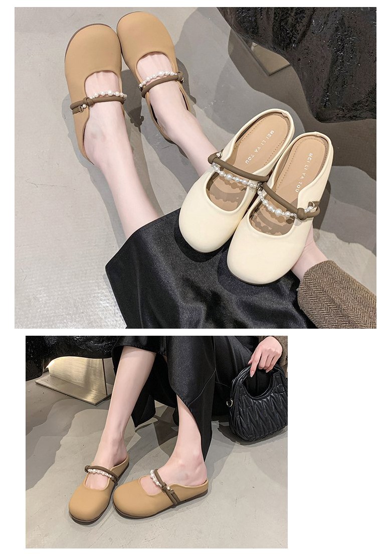 여성 사계절 뮬 여성뮬슬리퍼형샌들