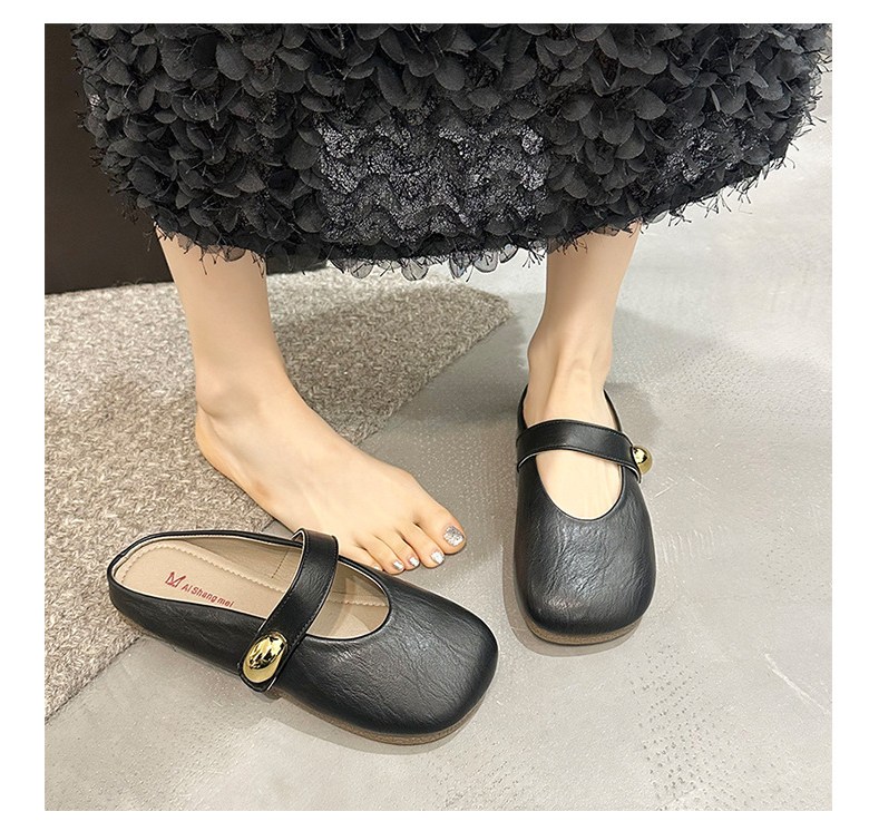 여성 발편한 뮬 여성뮬슬리퍼형샌들
