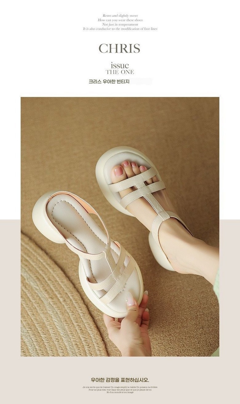 여성 여름 샌들 여성뮬슬리퍼형샌들