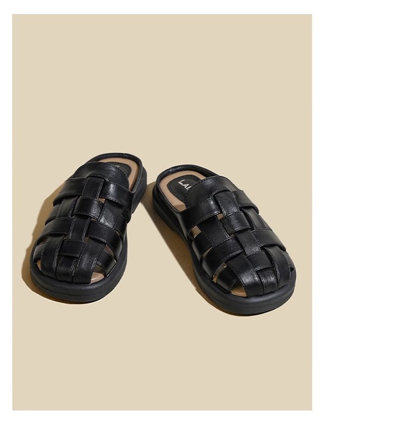 여성 발편한 사계절 여성뮬슬리퍼형샌들