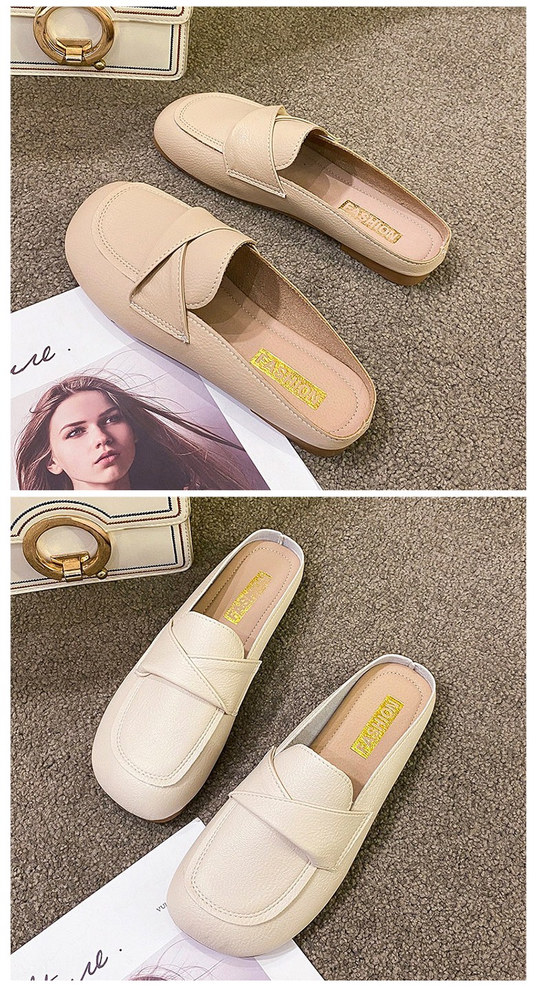 여성 발편한 뮬 여성뮬슬리퍼형샌들