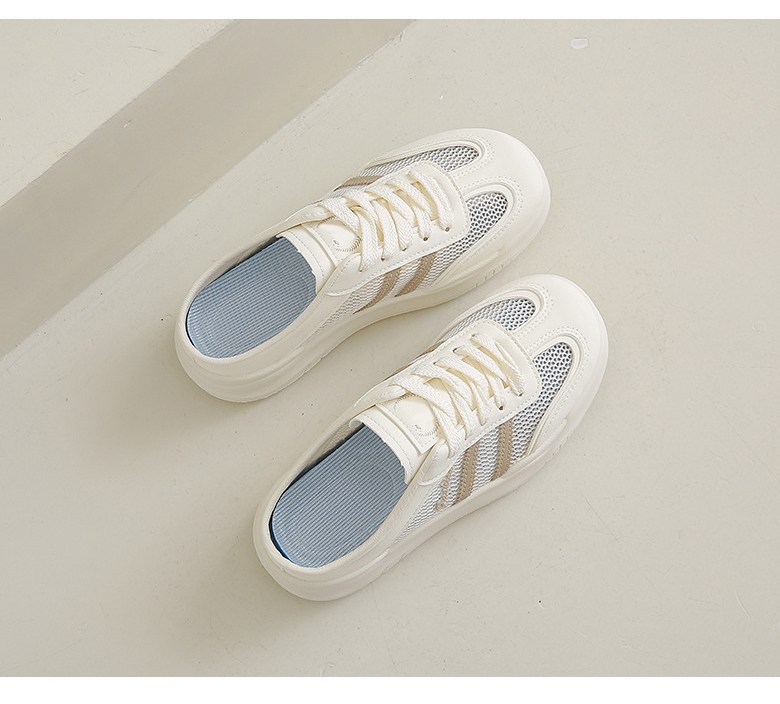 여성 메쉬 슬리퍼 여성뮬슬리퍼형샌들