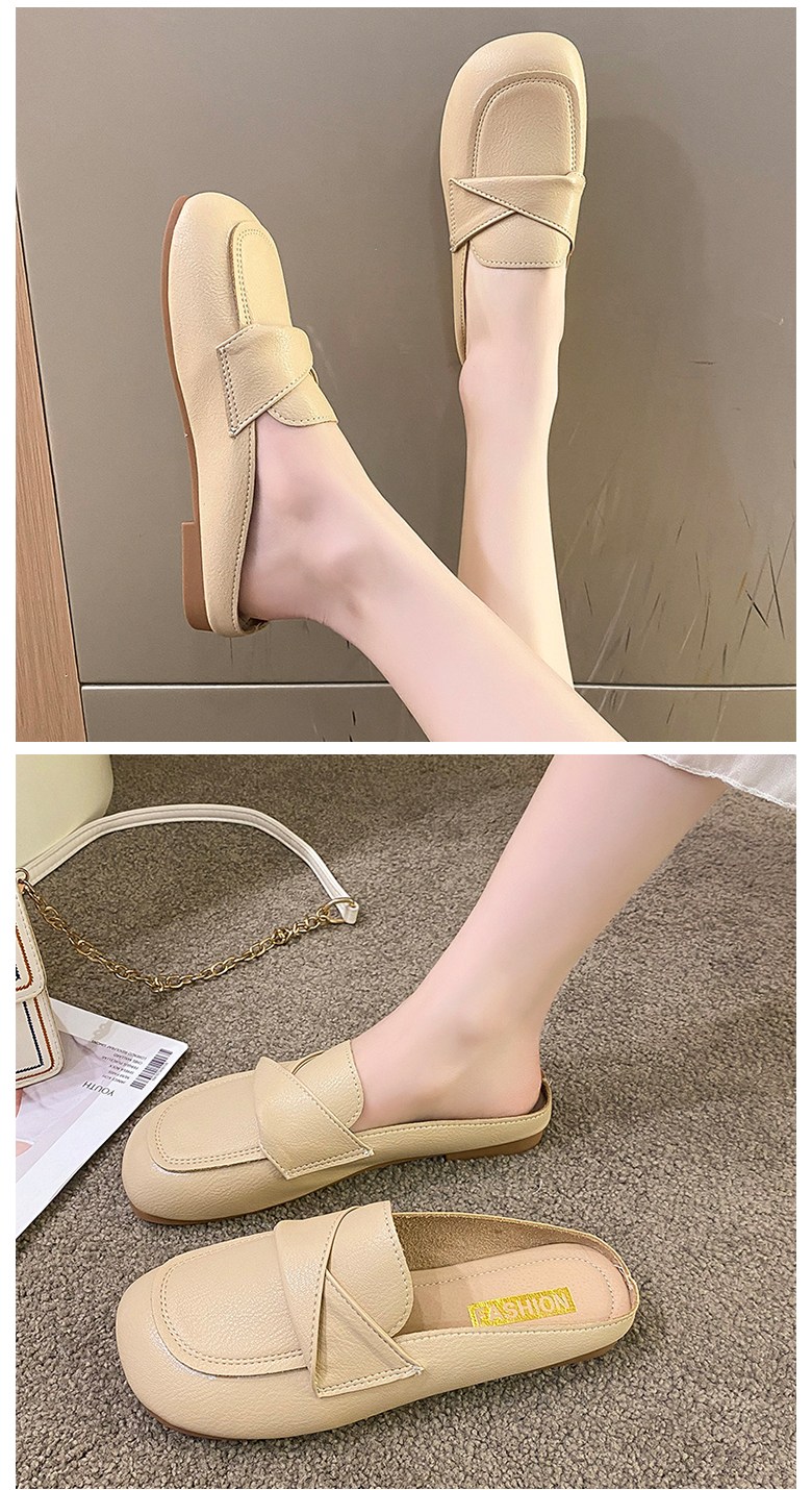 여성 발편한 뮬 여성뮬슬리퍼형샌들